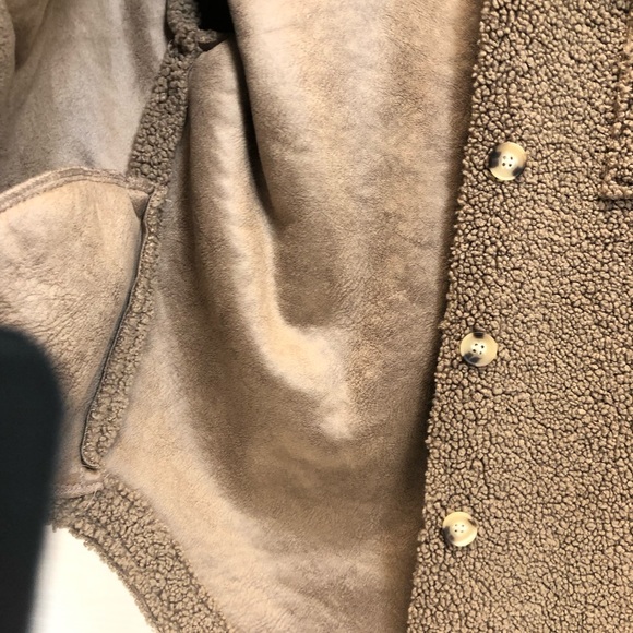 Good American teddy coat, tan, NWT - Picture 10 of 16